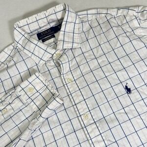 Polo Ralph Lauren Classic Fit Stretch Men's XL Pink Blue Plaid Long Sleeve Shirt